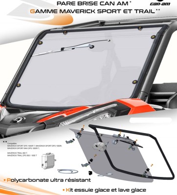 pare brise maverick trail